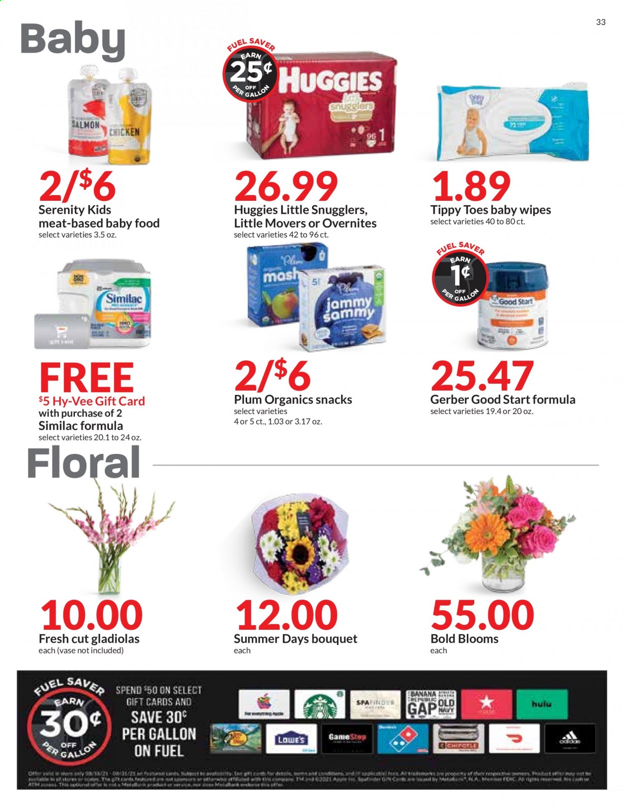 Hy-Vee ad - 08/18/2021 - 08/24/2021. Page 33