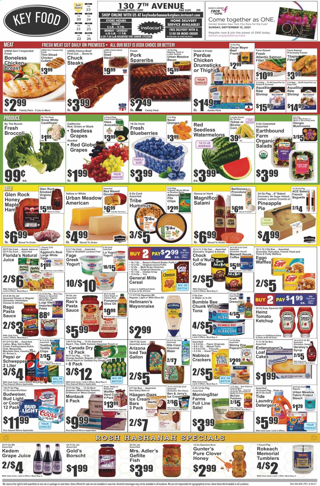 Key Food ad - 08/20/2021 - 08/26/2021. Page 1