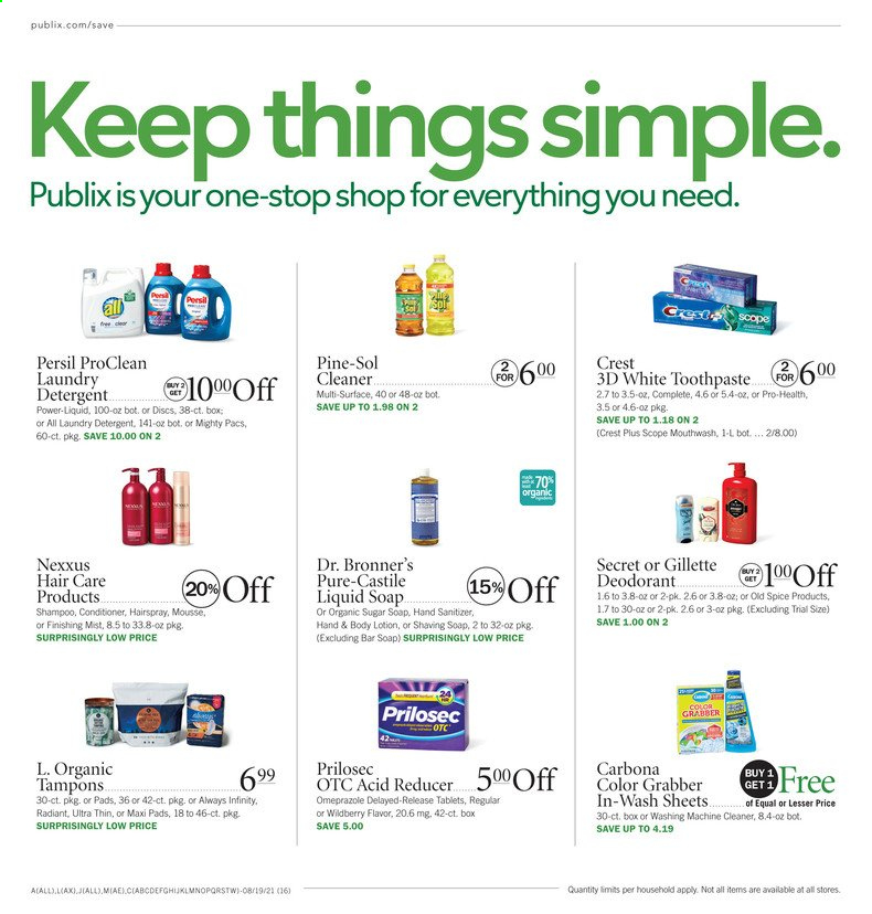 Publix ad - 08/19/2021 - 08/25/2021. Page 16