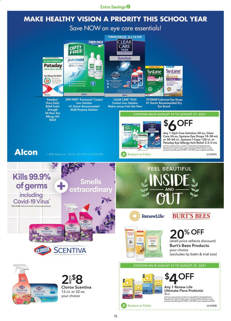 Publix ad - 08/14/2021 - 08/27/2021. Page 15