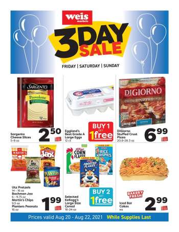 Weis Flyer - 08.20.2021 - 08.22.2021.