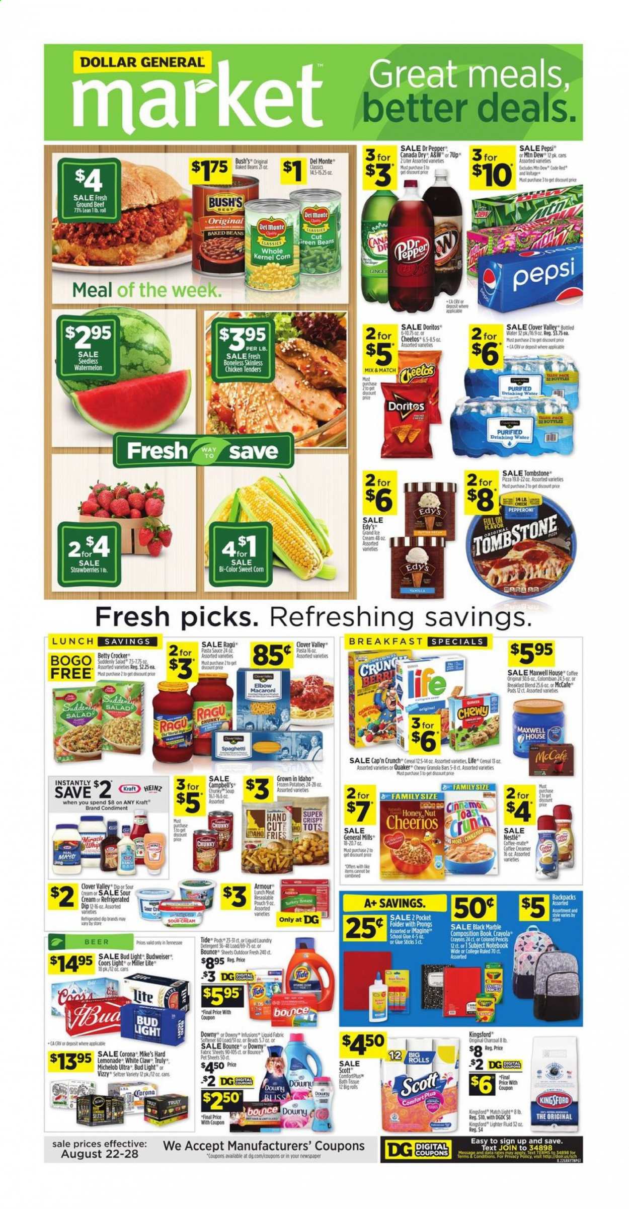 Dollar General ad - 08/22/2021 - 08/28/2021. Page 1