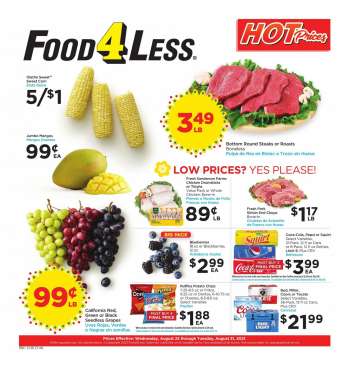 Food 4 Less Flyer - 08.25.2021 - 08.31.2021.