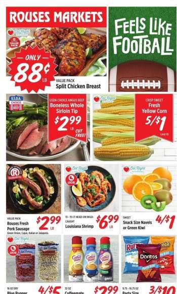 Rouses Markets Flyer - 08.25.2021 - 09.01.2021.
