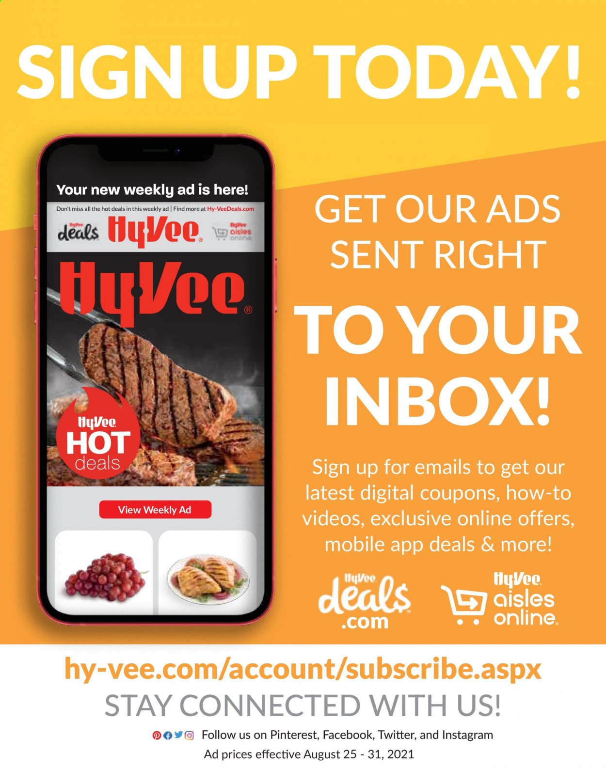 Hy-Vee ad - 08/25/2021 - 08/31/2021. Page 32