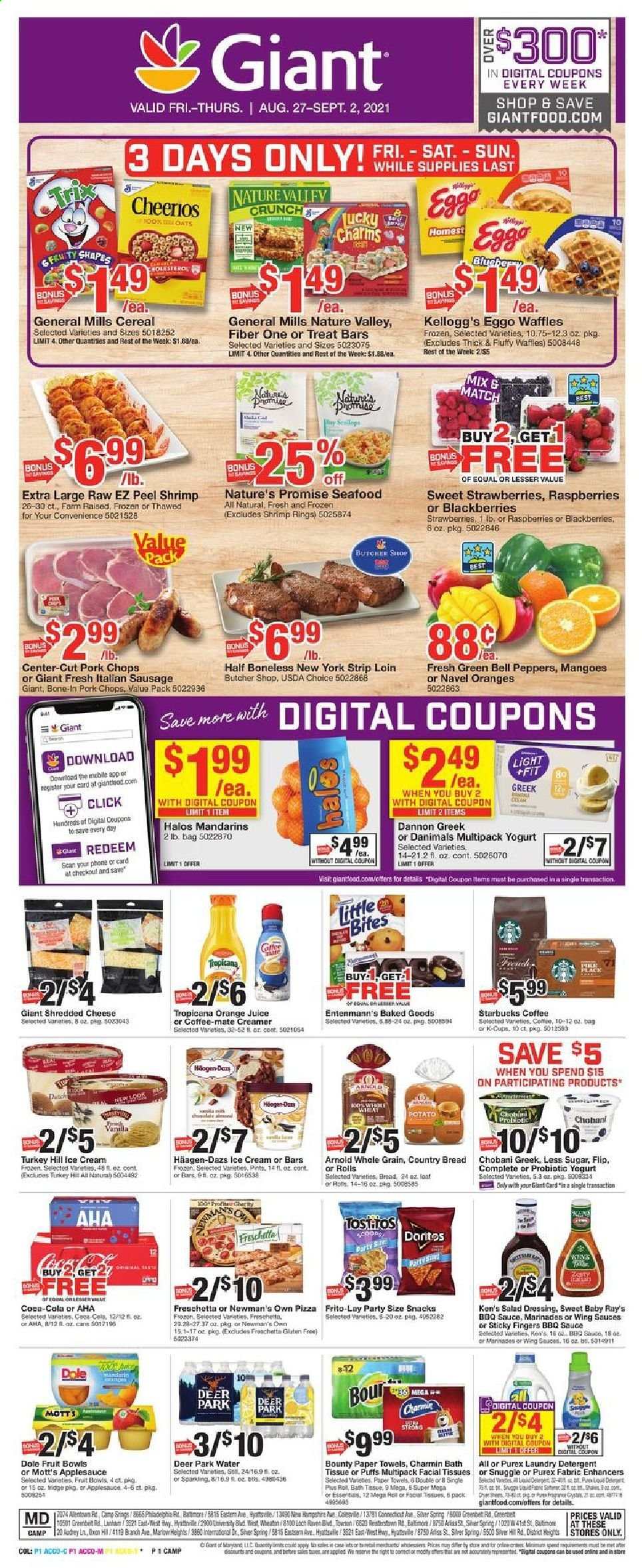 Giant Food ad - 08/27/2021 - 09/02/2021. Page 1