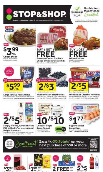 Stop & Shop Flyer - 08.27.2021 - 09.02.2021.