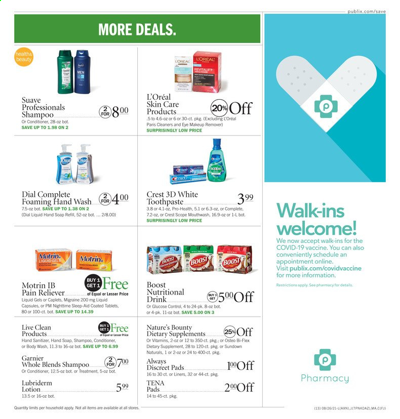 Publix ad - 08/26/2021 - 09/01/2021. Page 13