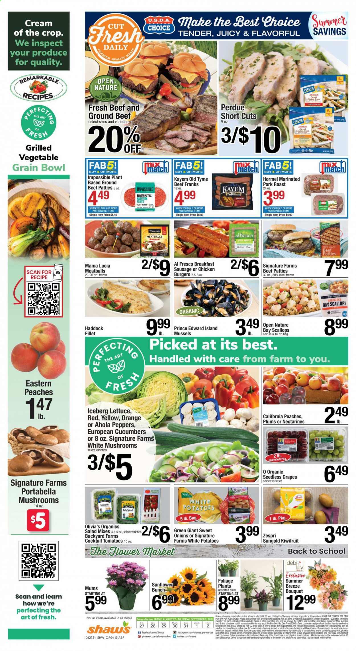 Shaw’s ad - 08/27/2021 - 09/02/2021. Page 4