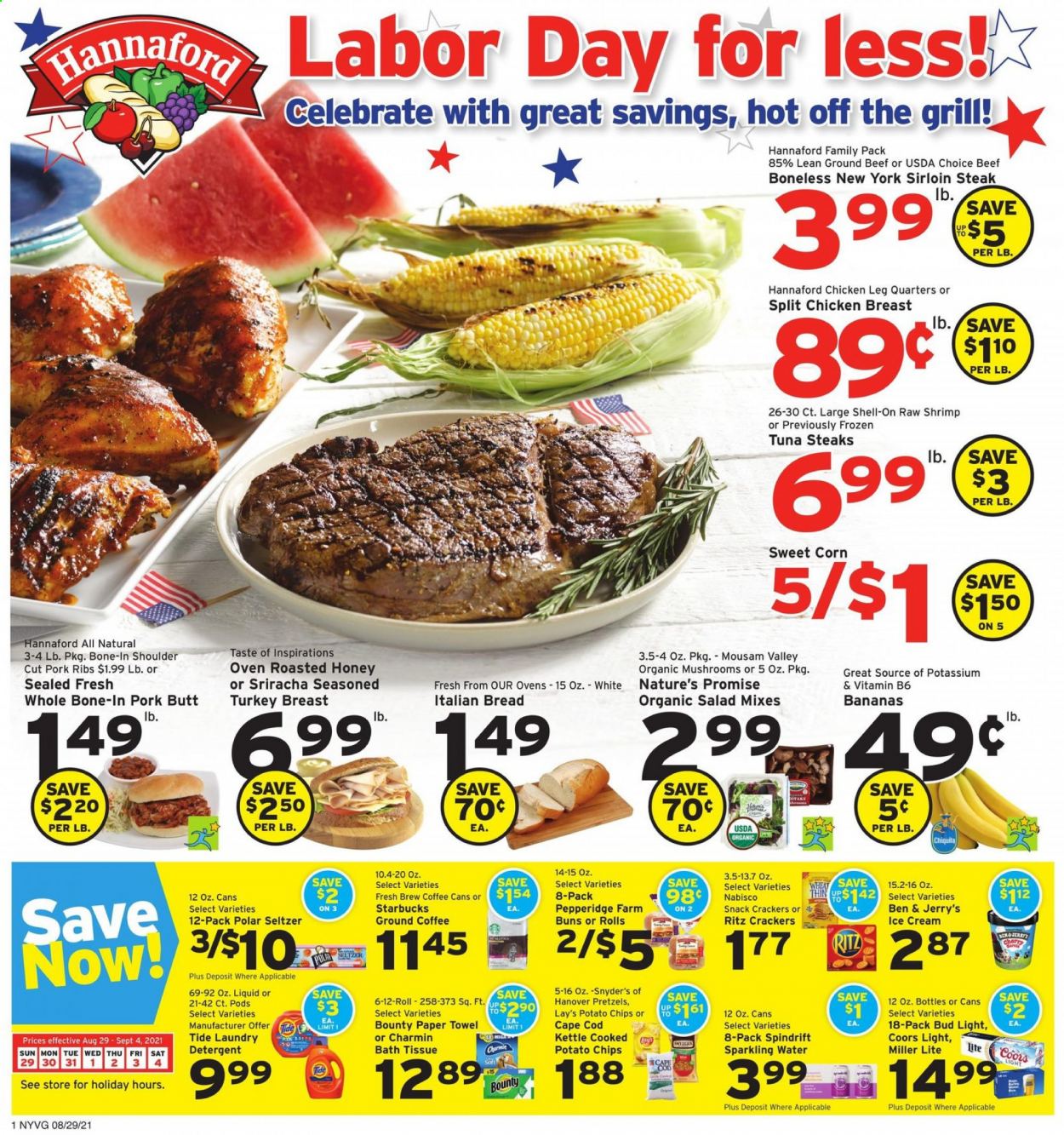 Hannaford ad - 08/29/2021 - 09/04/2021. Page 1