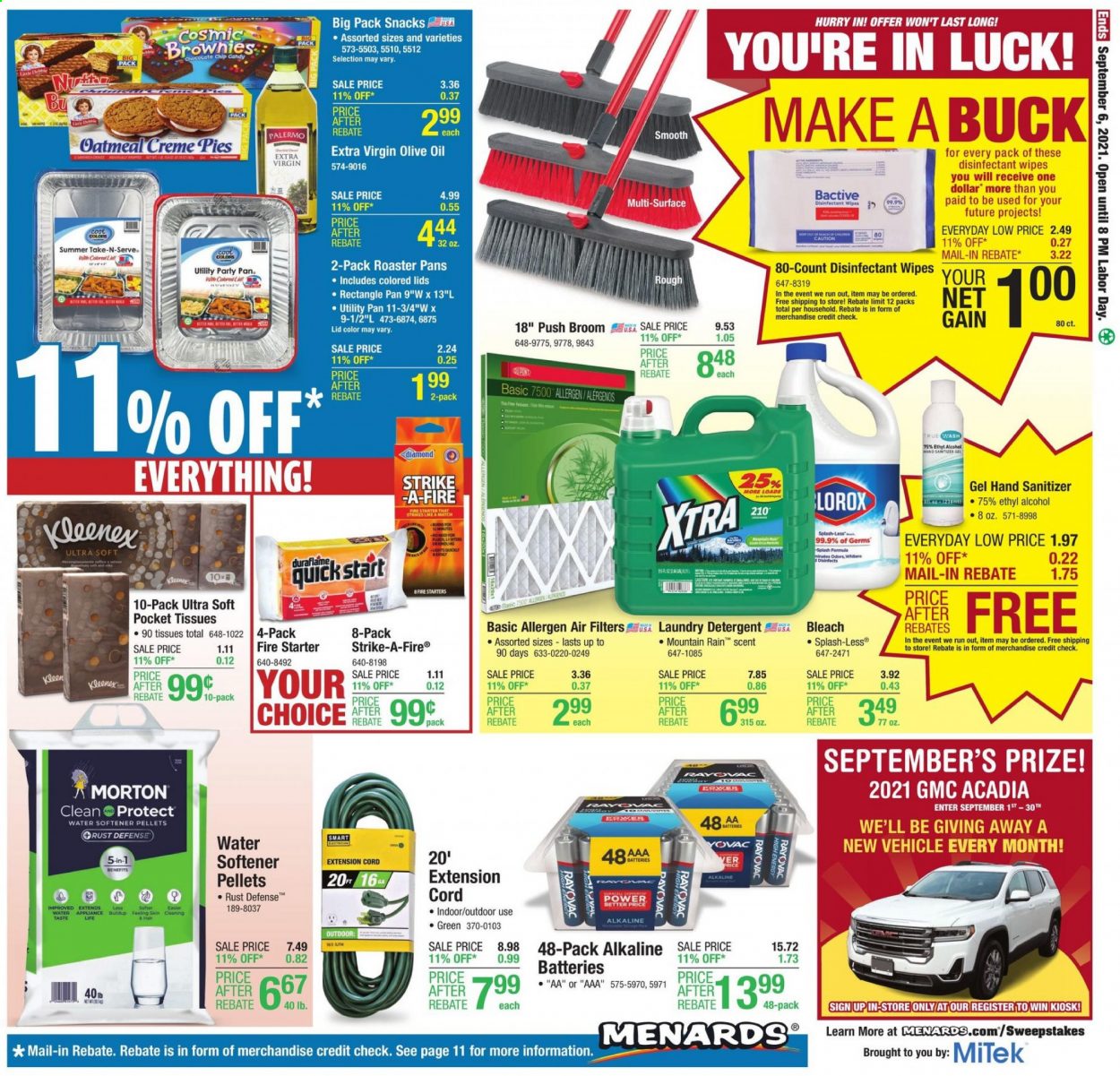 Menards ad - 08/26/2021 - 09/08/2021. Page 17