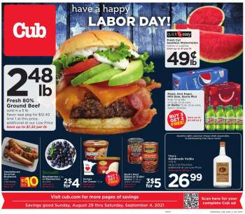 Cub Foods Flyer - 08.29.2021 - 09.04.2021.