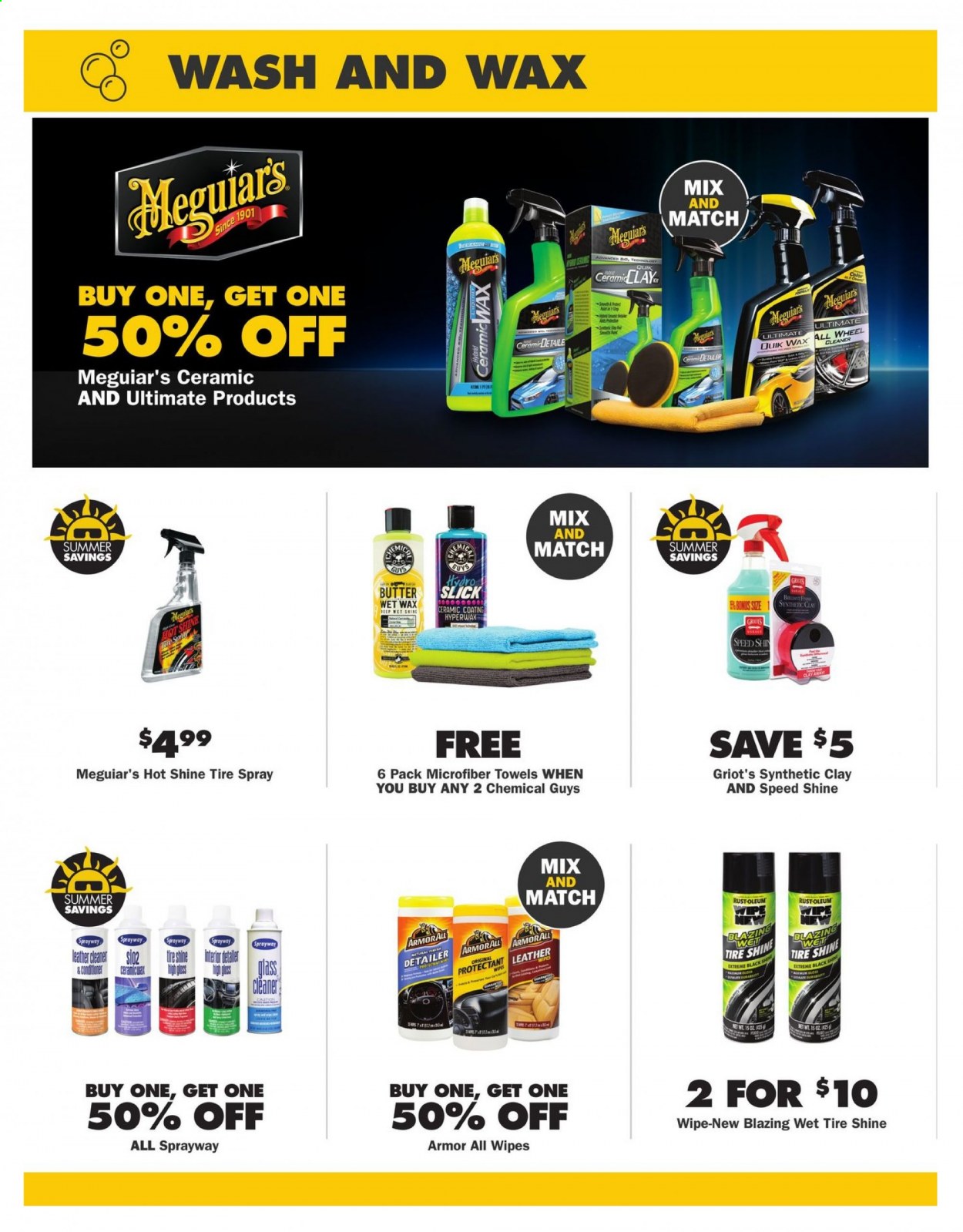 thumbnail - Advance Auto Parts Flyer - 08/26/2021 - 08/29/2021 - Sales products - Armor All, microfiber towel, cleaner, tyre shine. Page 17.