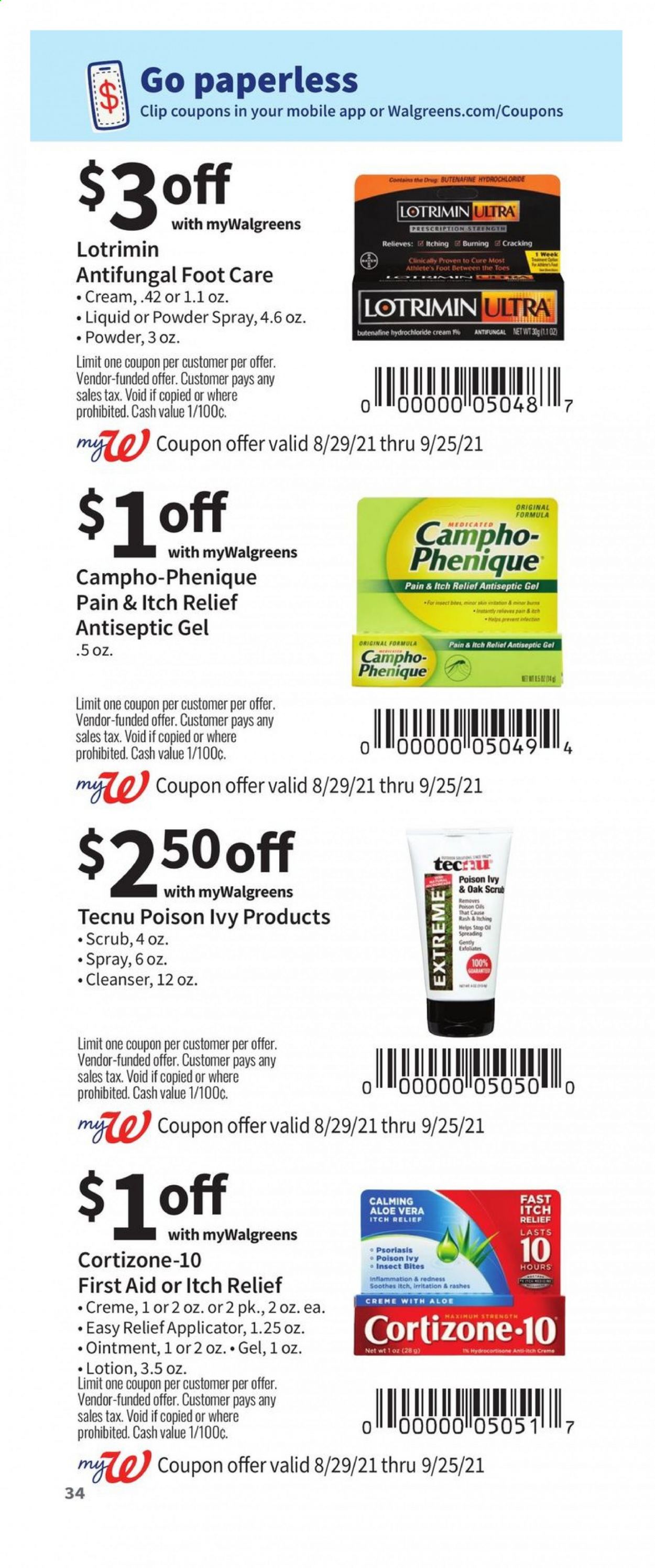 Walgreens ad - 08/29/2021 - 09/25/2021. Page 34