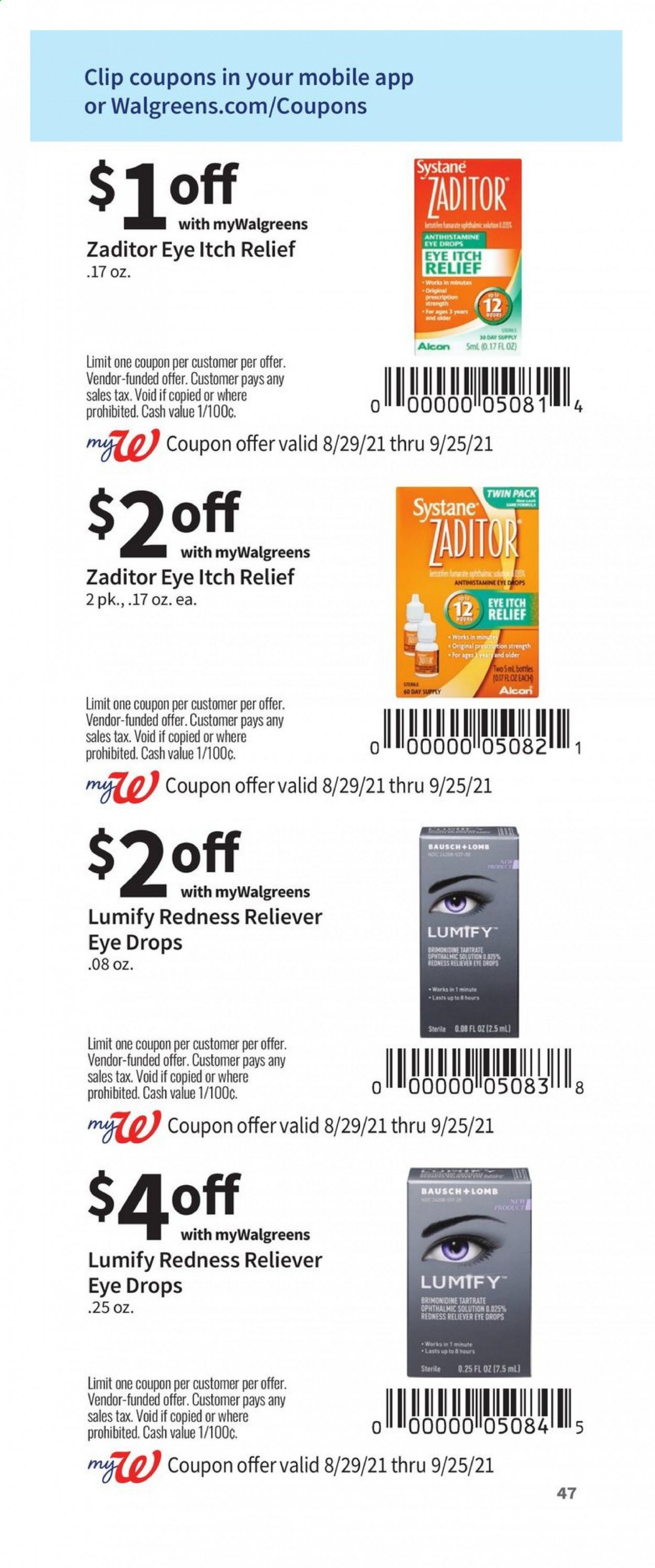 Walgreens ad - 08/29/2021 - 09/25/2021. Page 47