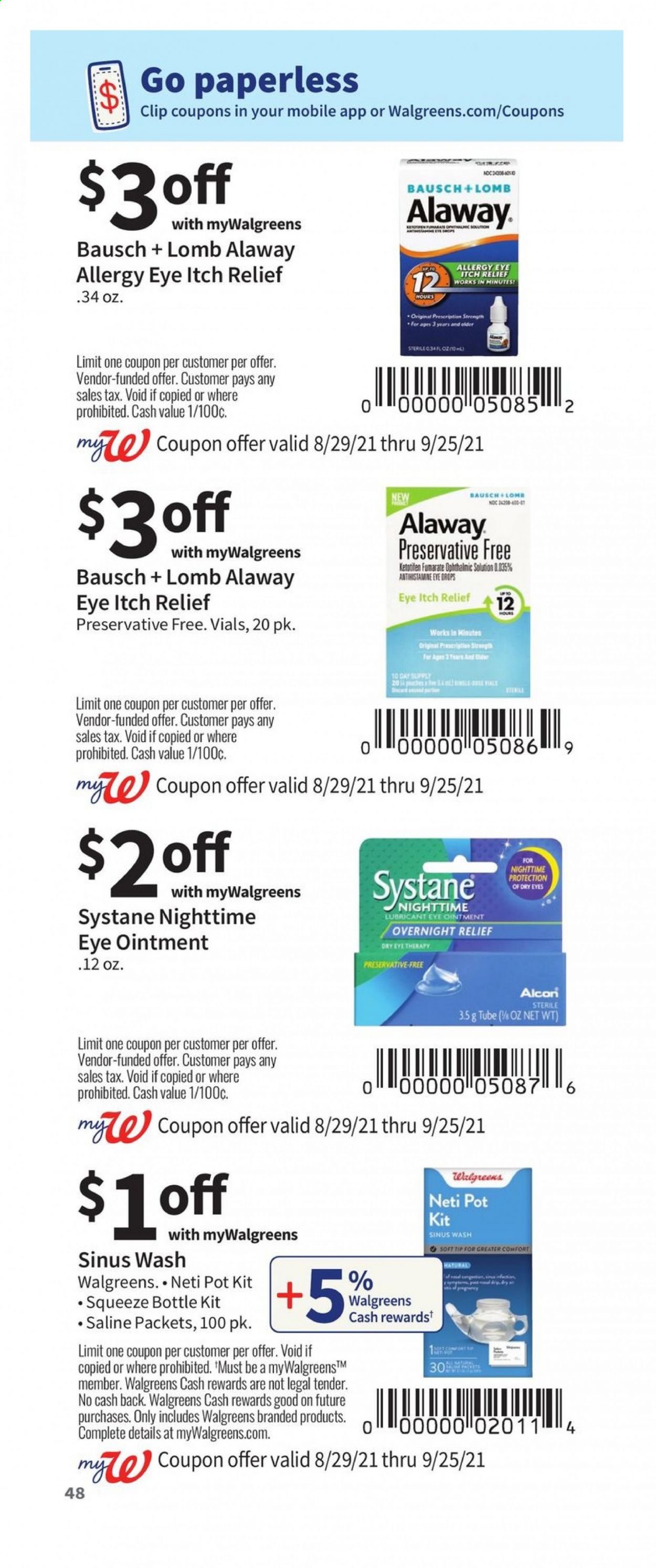 Walgreens ad - 08/29/2021 - 09/25/2021. Page 48
