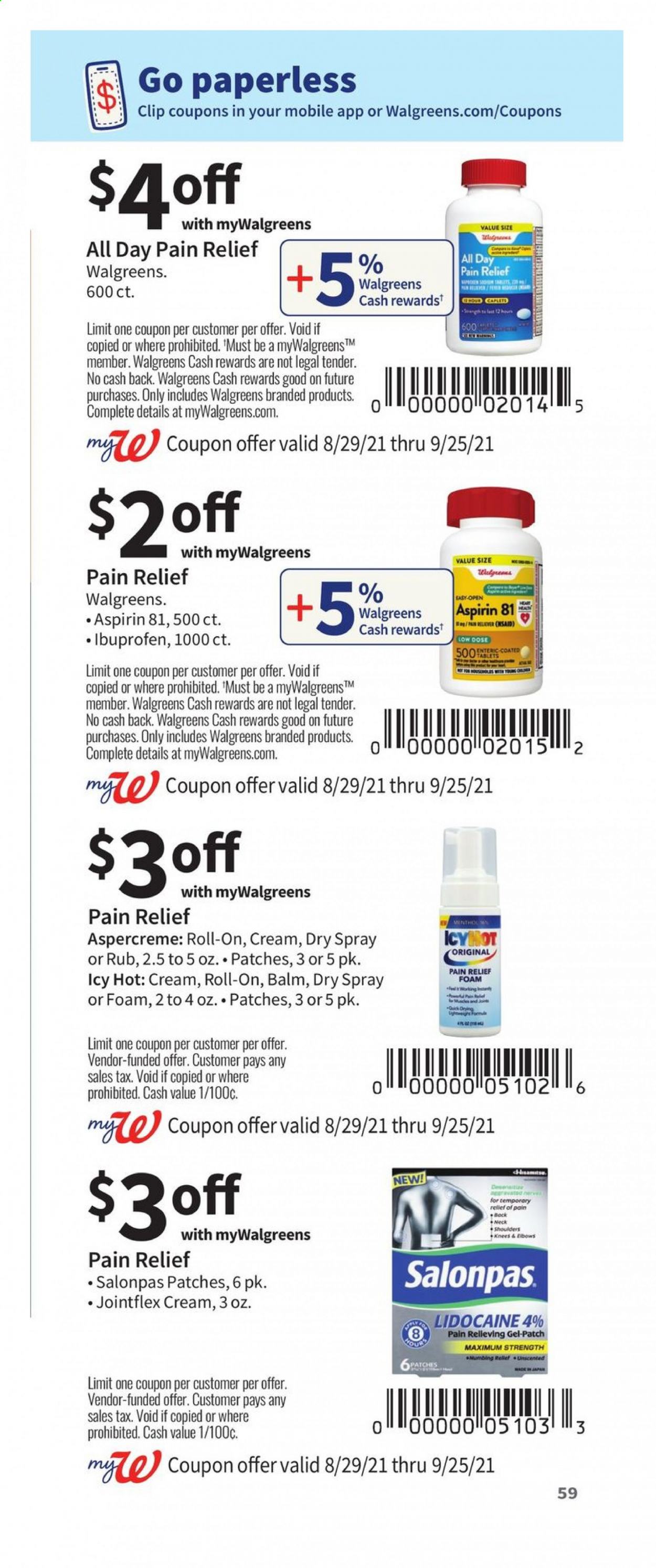 Walgreens ad - 08/29/2021 - 09/25/2021. Page 59