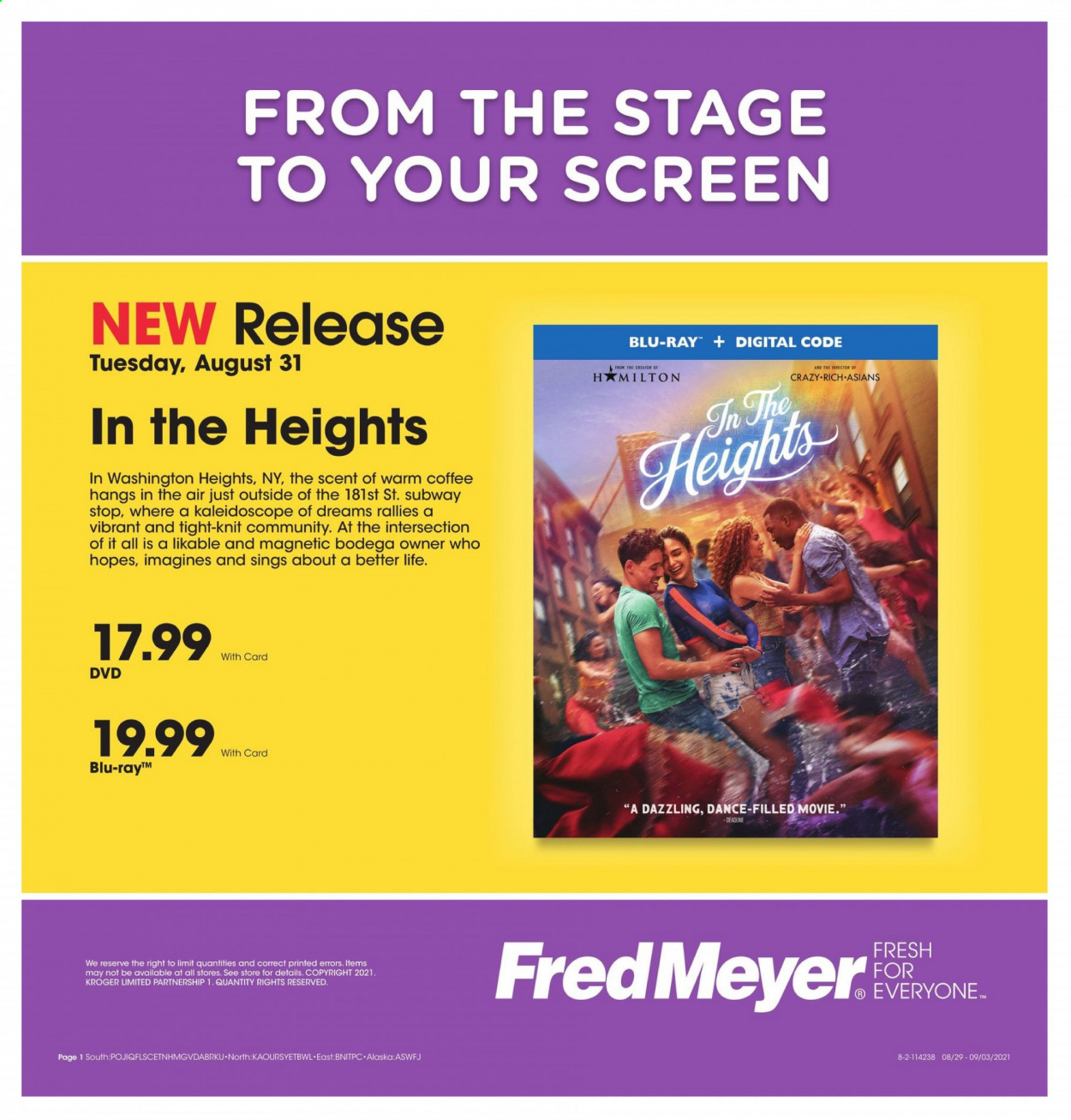 Fred Meyer ad - 08/29/2021 - 09/03/2021. Page 1