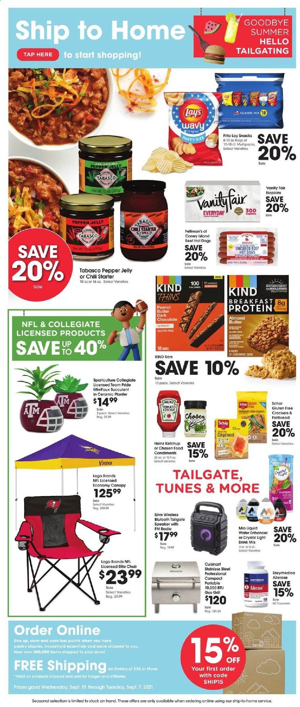 Kroger ad - 09/01/2021 - 09/07/2021. Page 9