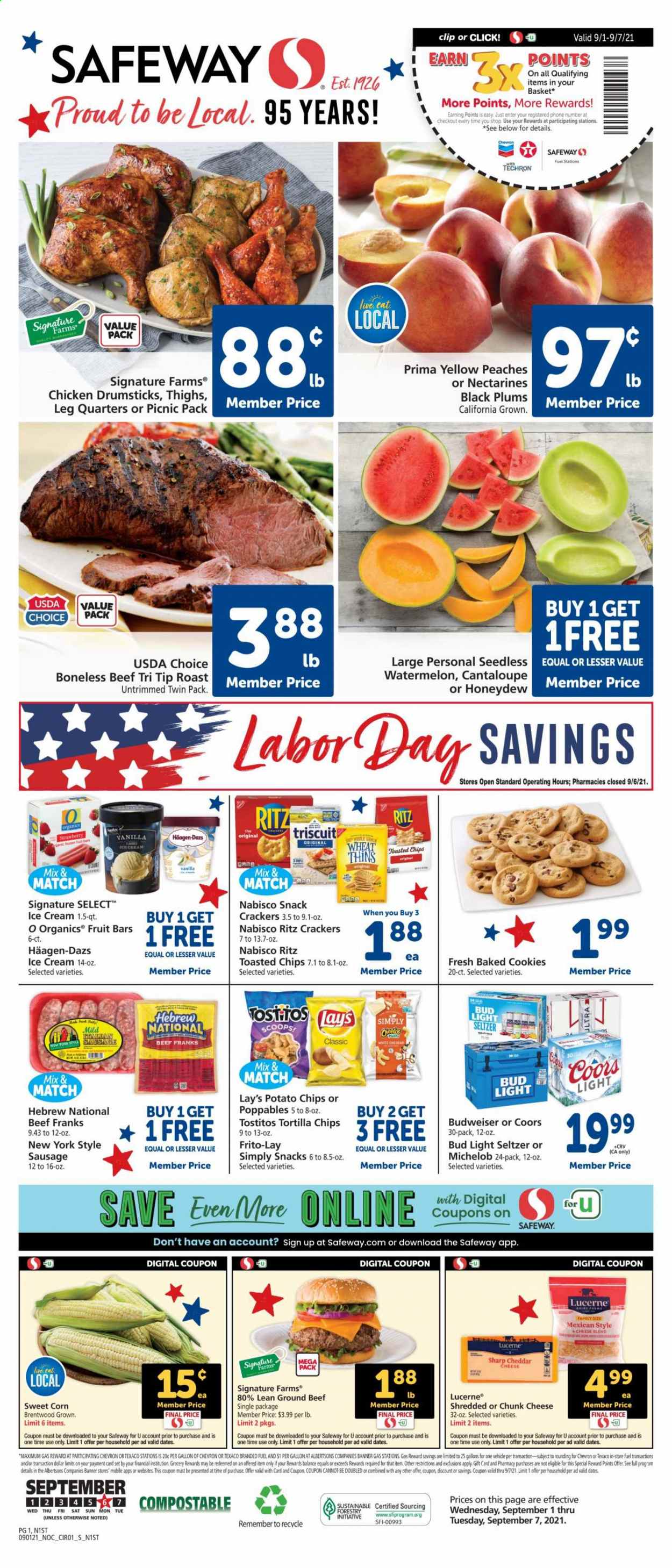 Safeway ad - 09/01/2021 - 09/07/2021. Page 1