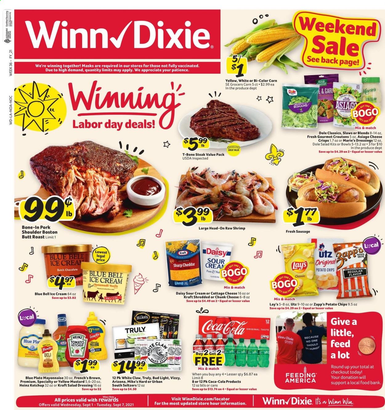 Winn Dixie ad - 09/01/2021 - 09/07/2021. Page 1