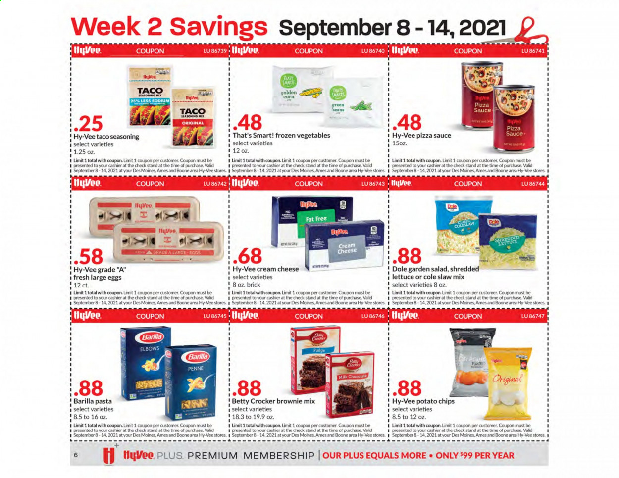 Hy-Vee ad - 09/01/2021 - 09/28/2021. Page 6