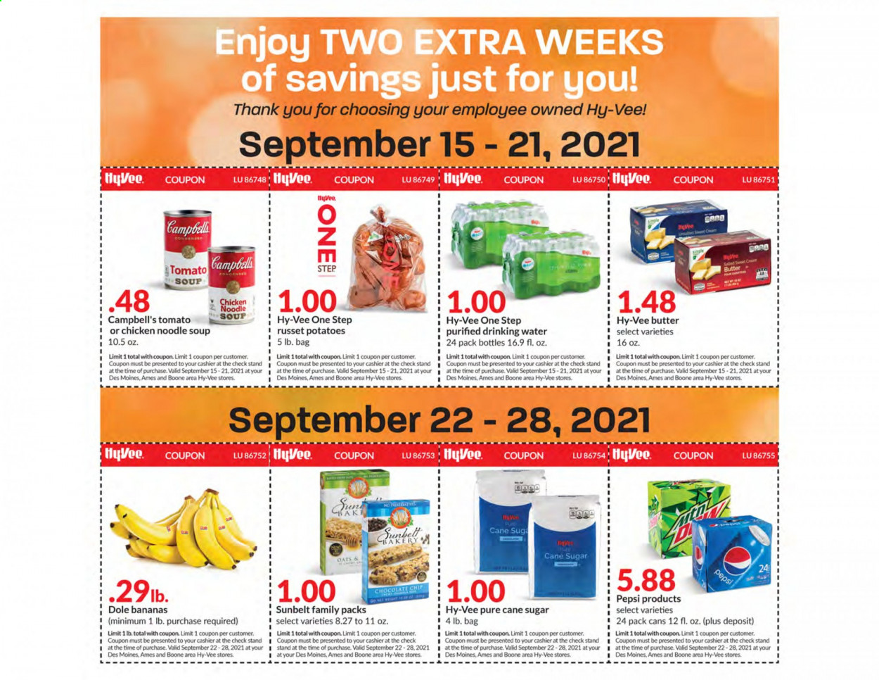 Hy-Vee ad - 09/01/2021 - 09/28/2021. Page 8