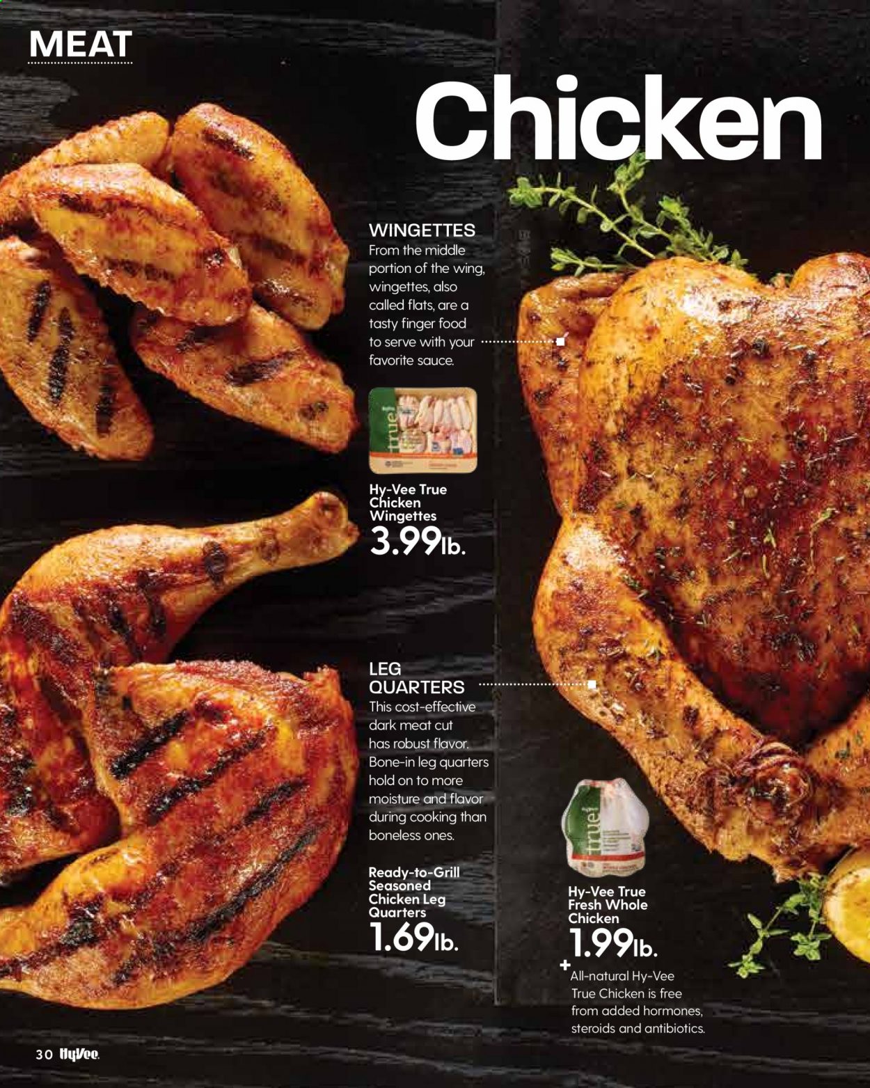 thumbnail - Hy-Vee Flyer - 09/01/2021 - 09/30/2021 - Sales products - whole chicken, chicken legs. Page 32.