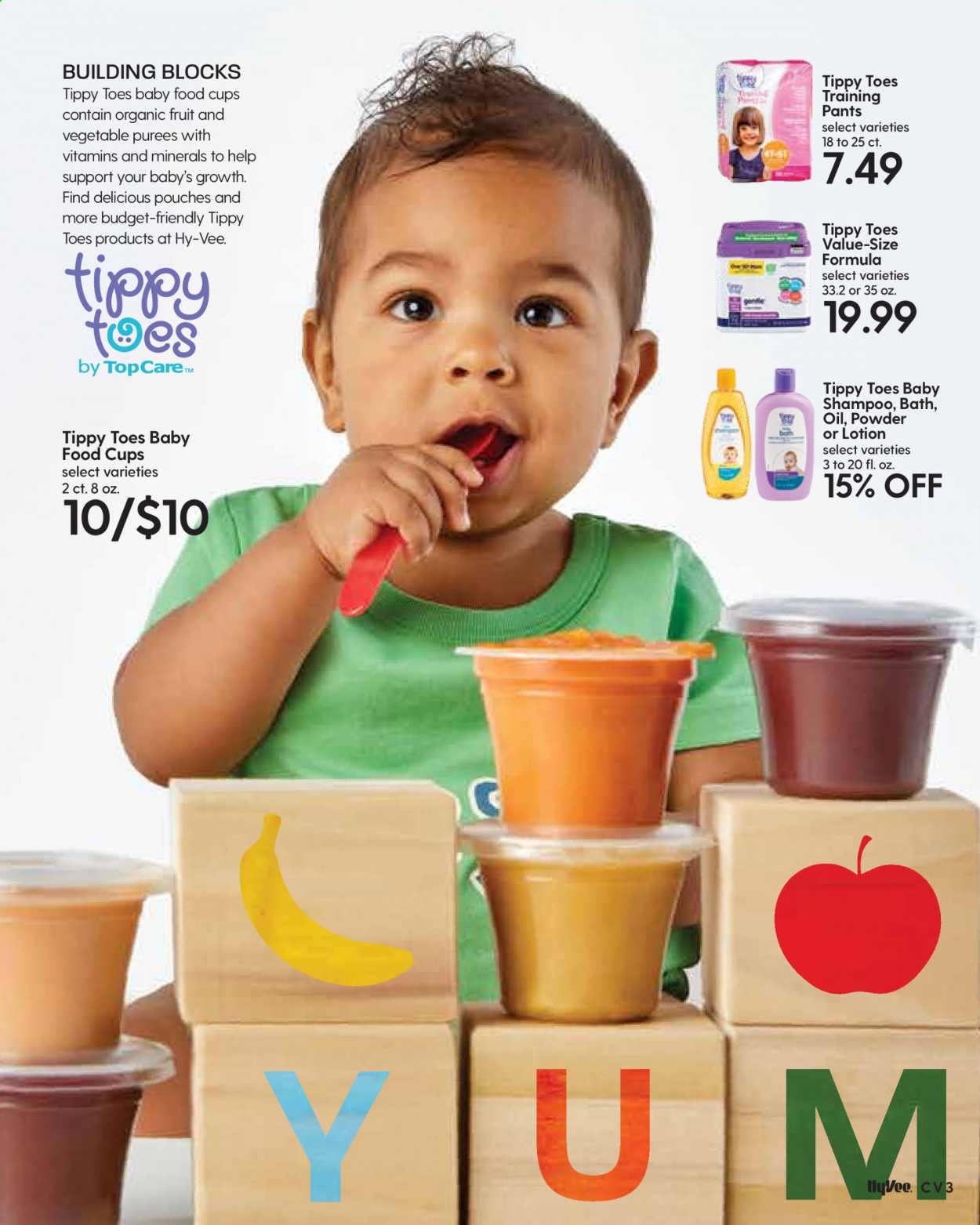 thumbnail - Hy-Vee Flyer - 09/01/2021 - 09/30/2021 - Sales products - pants, baby pants, shampoo, body lotion, cup, building blocks. Page 83.