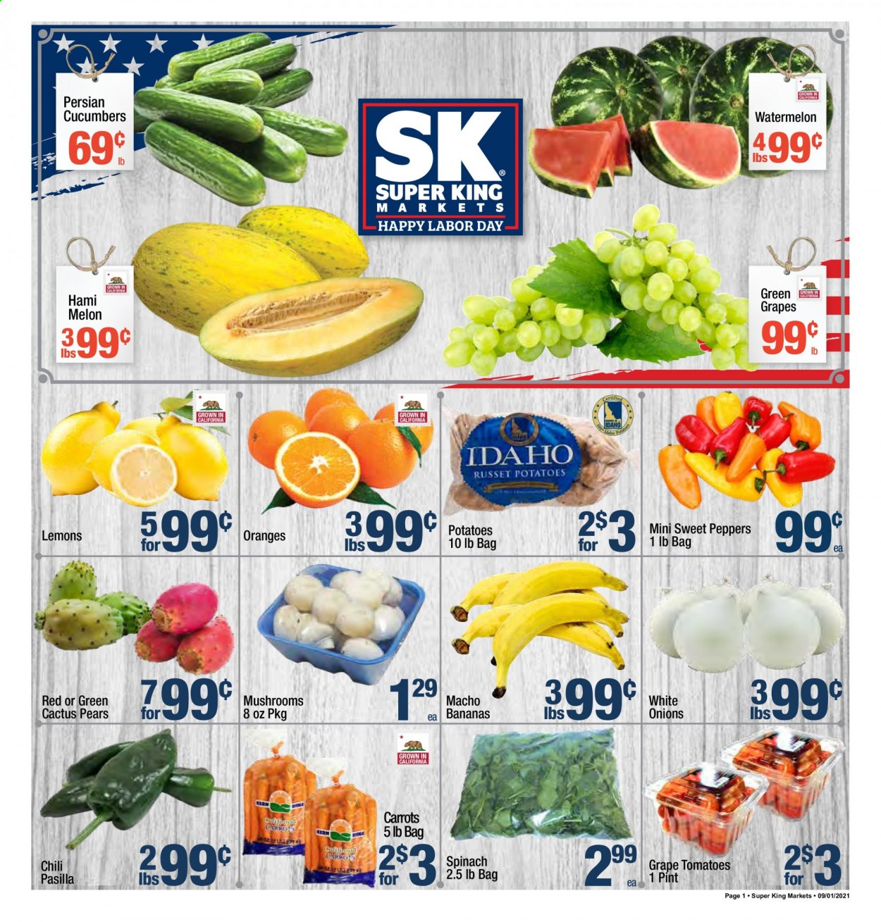 Super King Markets ad - 09/01/2021 - 09/07/2021. Page 1