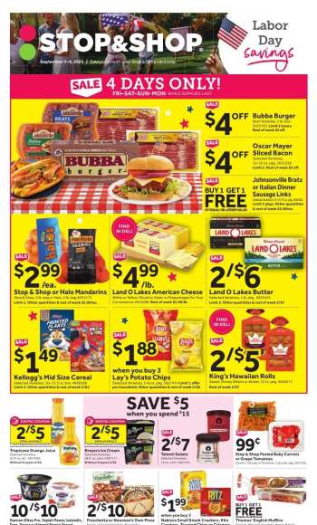 Stop & Shop Flyer - 09.03.2021 - 09.09.2021.