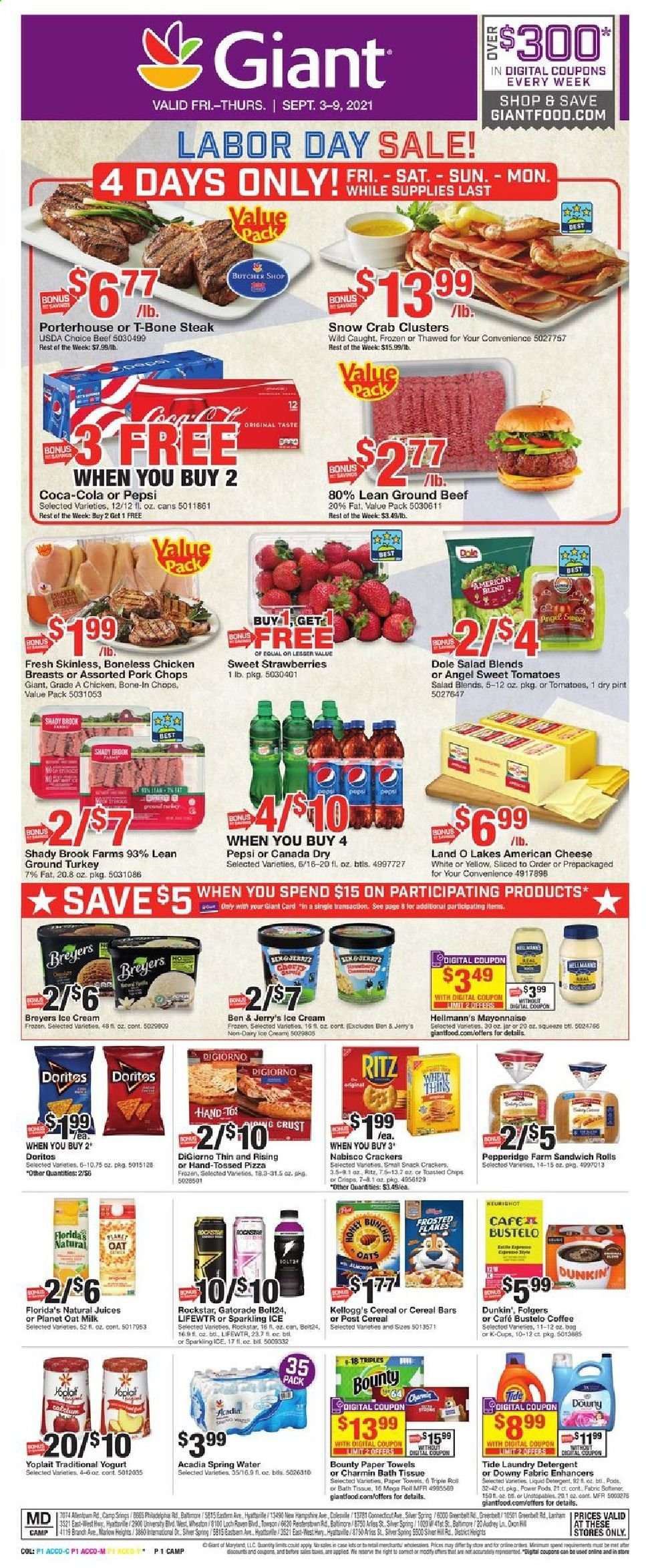Giant Food ad - 09/03/2021 - 09/09/2021. Page 1