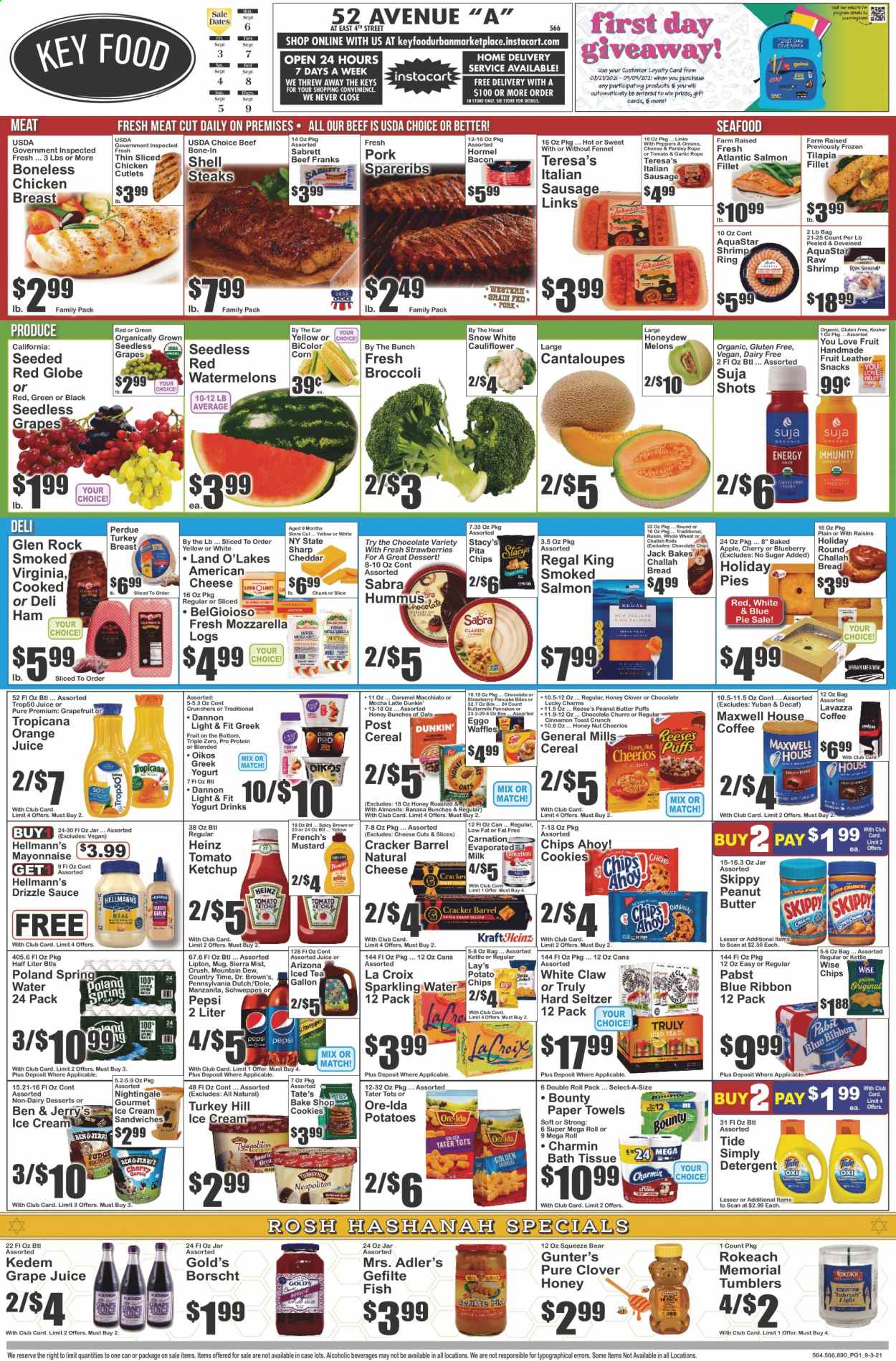 Key Food ad - 09/03/2021 - 09/09/2021. Page 1