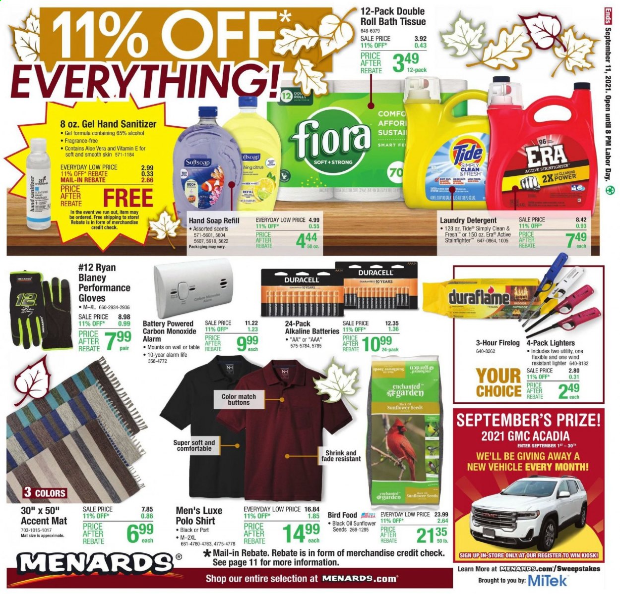 Menards ad - 09/02/2021 - 09/11/2021. Page 19