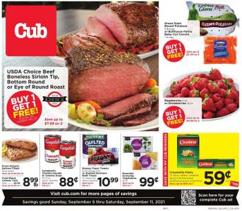 Cub Foods Flyer - 09.05.2021 - 09.11.2021.
