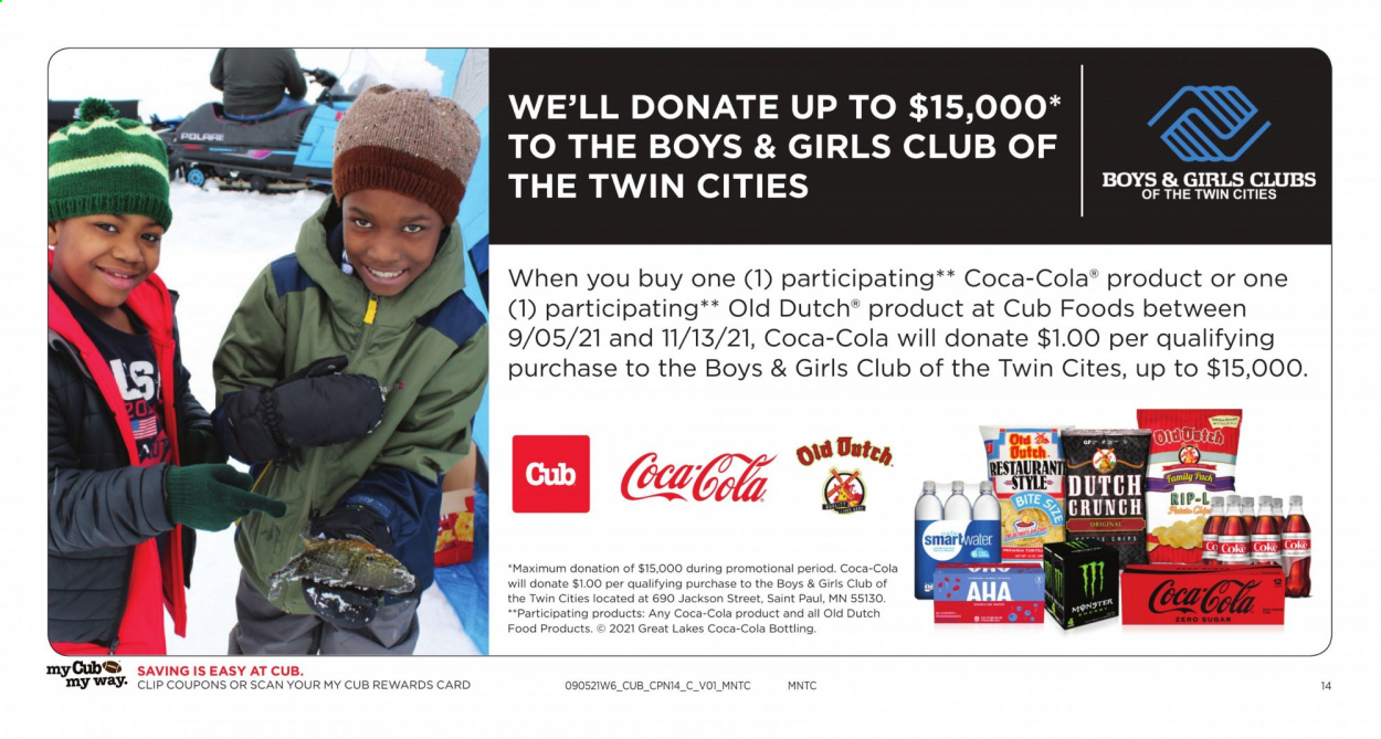 Cub Foods ad - 09/05/2021 - 09/18/2021. Page 14