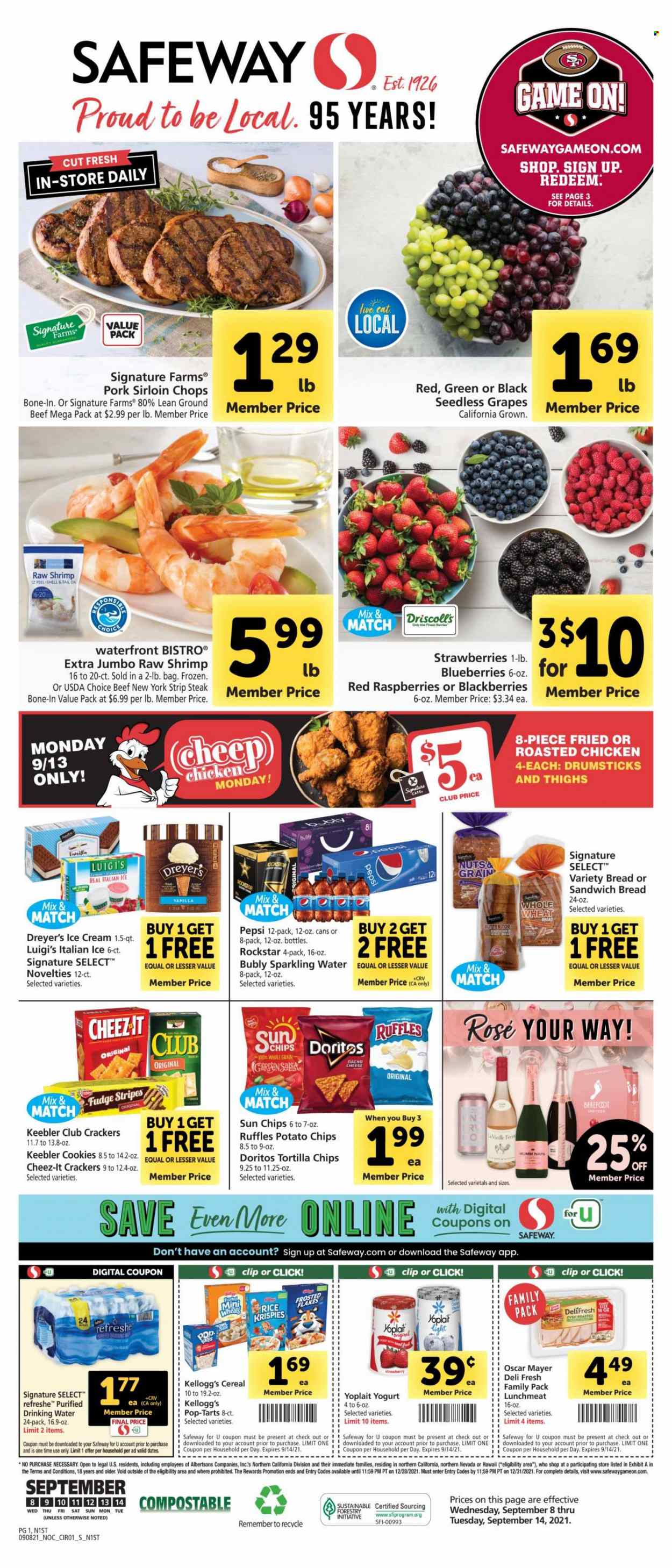 Safeway ad - 09/08/2021 - 09/14/2021. Page 1