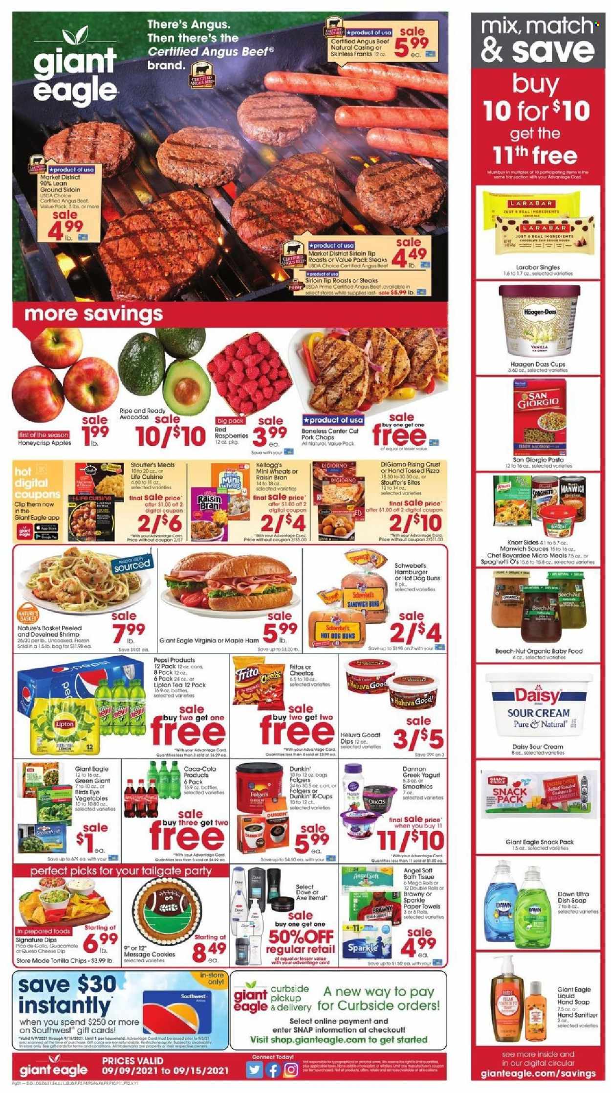 Giant Eagle ad - 09/09/2021 - 09/15/2021. Page 1