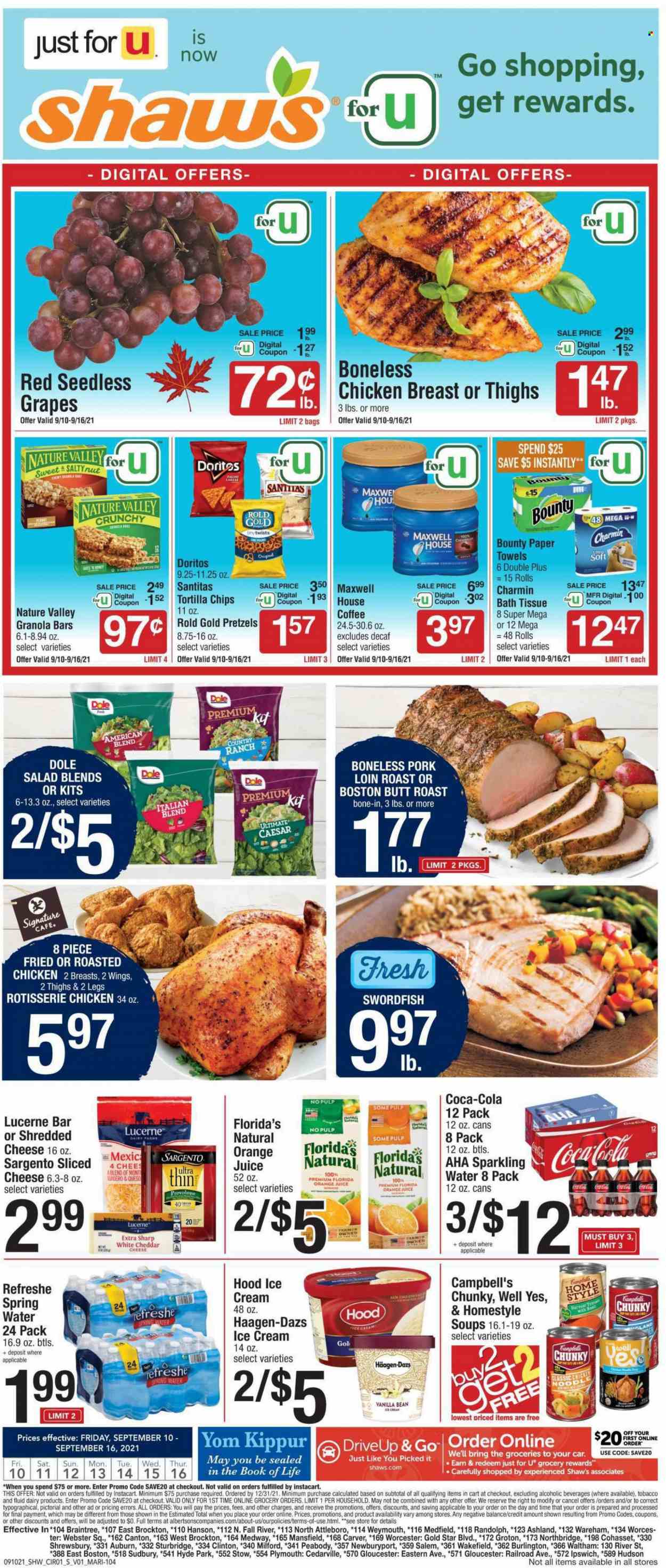 Shaw’s ad - 09/10/2021 - 09/16/2021. Page 1