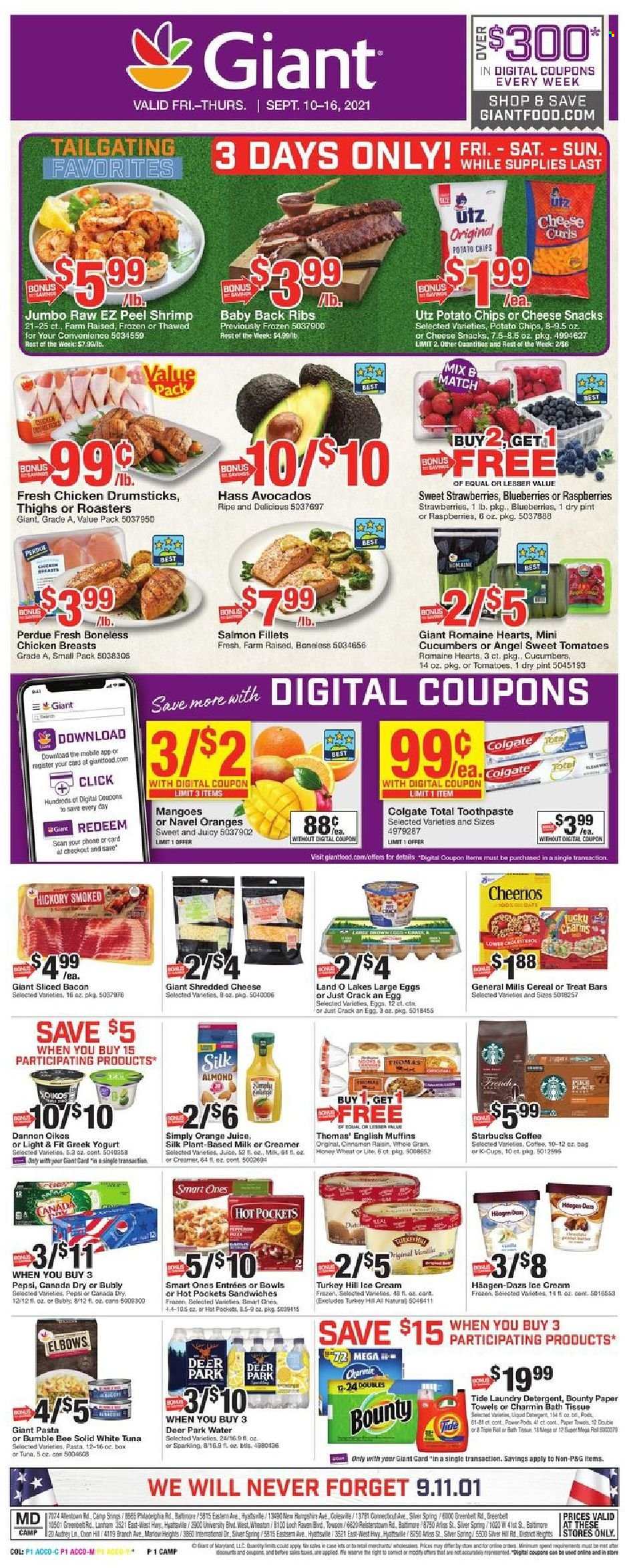 Giant Food ad - 09/10/2021 - 09/16/2021. Page 1
