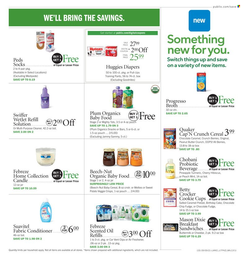 Publix ad - 09/09/2021 - 09/15/2021. Page 15