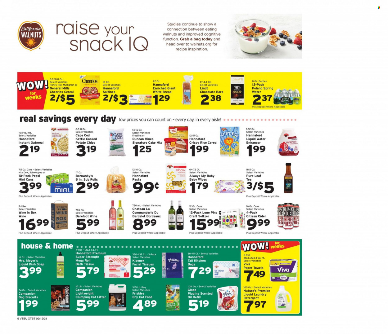 Hannaford ad - 09/12/2021 - 09/18/2021. Page 6