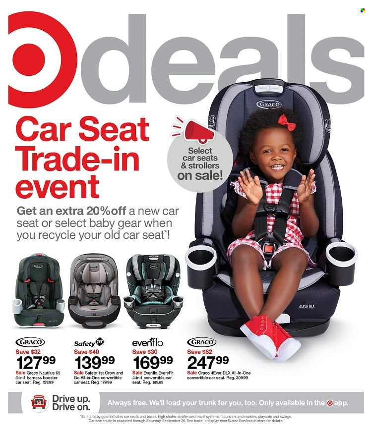 thumbnail - Target Flyer - 09/12/2021 - 09/18/2021 - Sales products - baby stroller, baby car seat. Page 1.