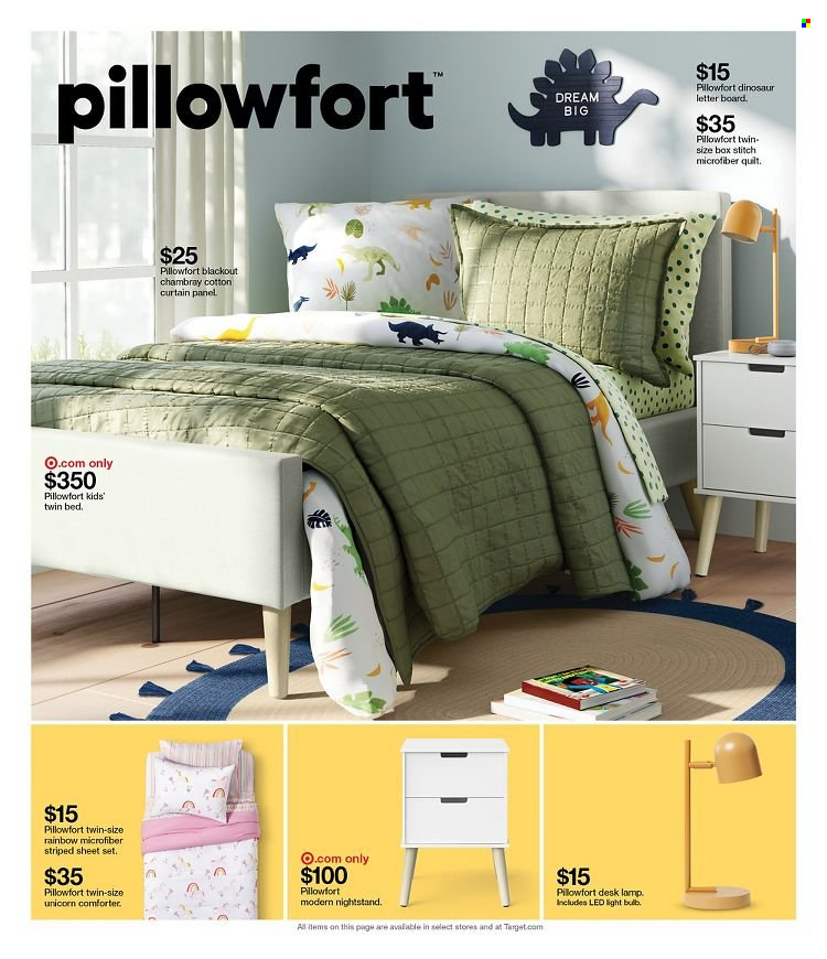 thumbnail - Target Flyer - 09/12/2021 - 09/18/2021 - Sales products - Ace, bulb, LED bulb, light bulb, comforter, quilt, curtain, dinosaur. Page 20.