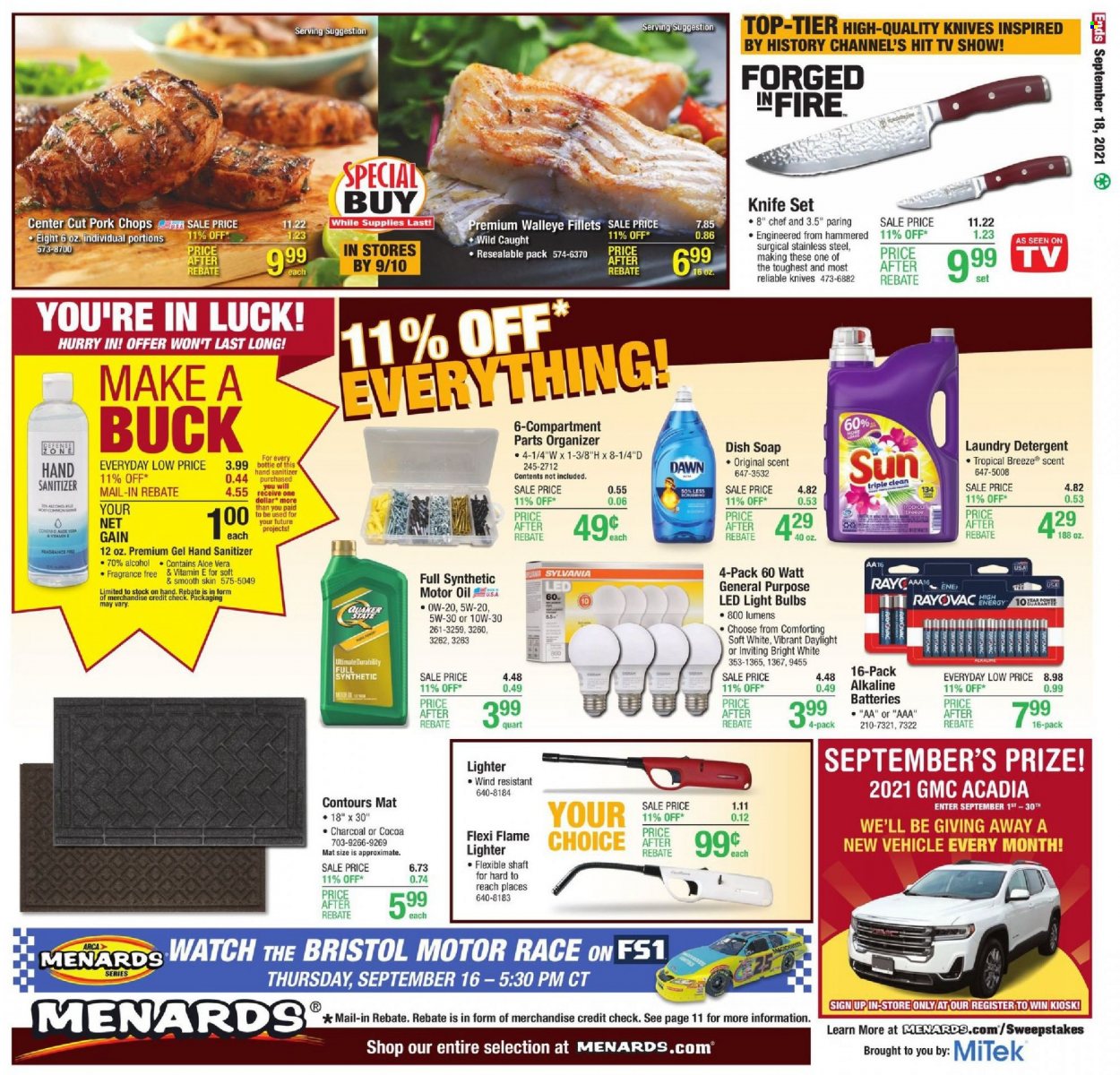 Menards ad - 09/09/2021 - 09/18/2021. Page 19