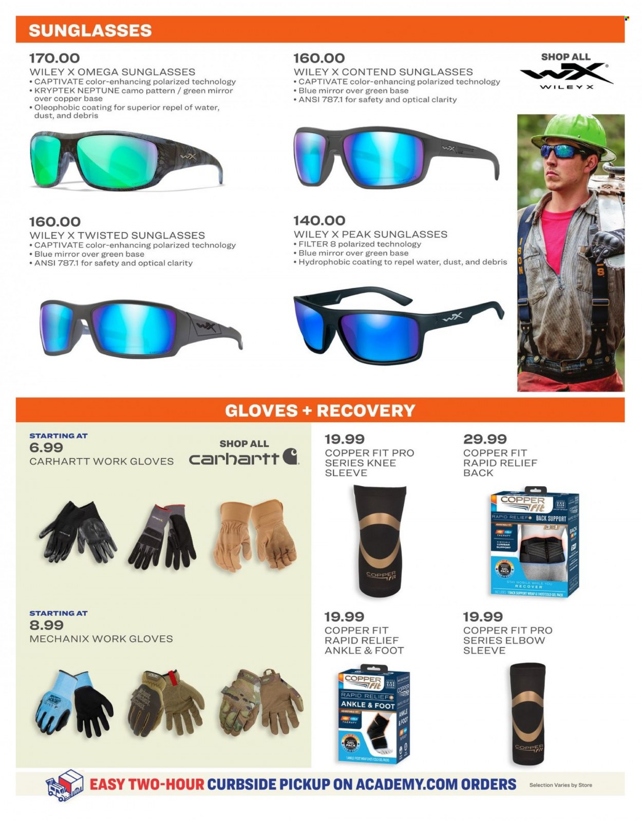 thumbnail - Academy Sports + Outdoors Flyer - Sales products - sunglasses, gloves. Page 17.