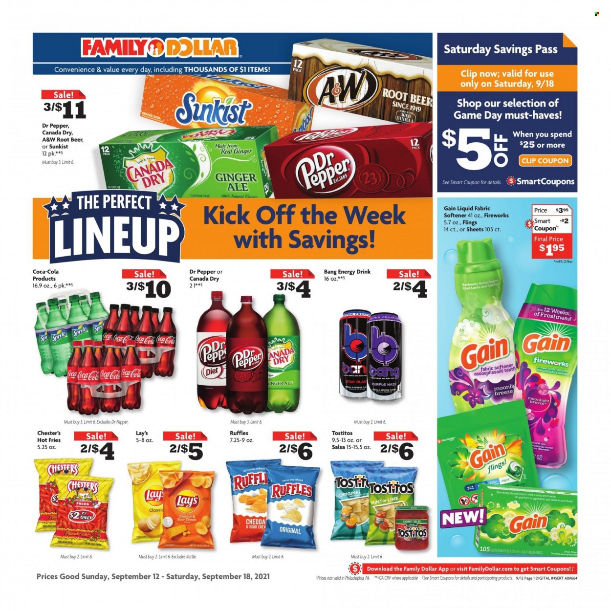 Family Dollar ad - 09/12/2021 - 09/18/2021. Page 1