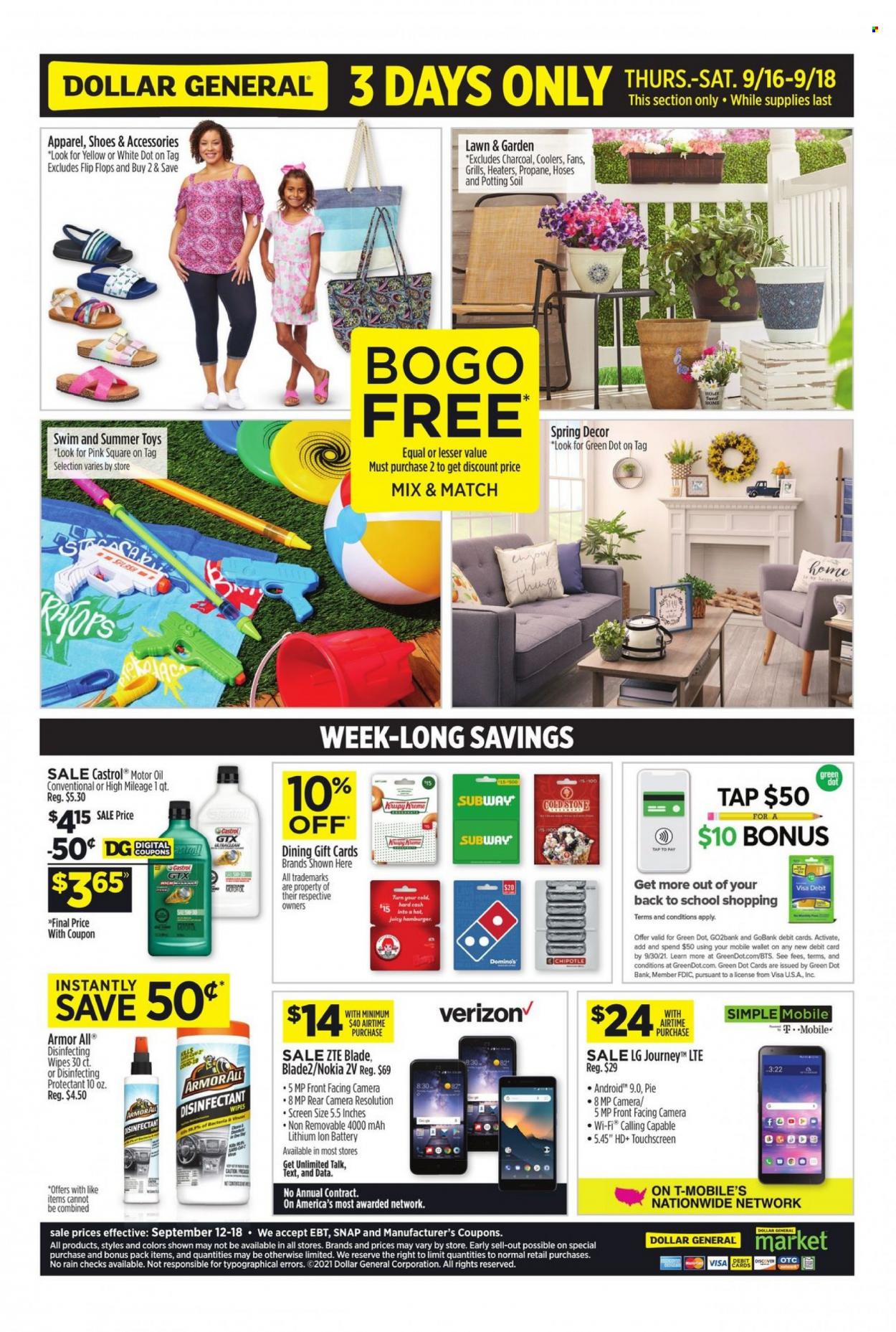 Dollar General ad - 09/12/2021 - 09/18/2021. Page 2