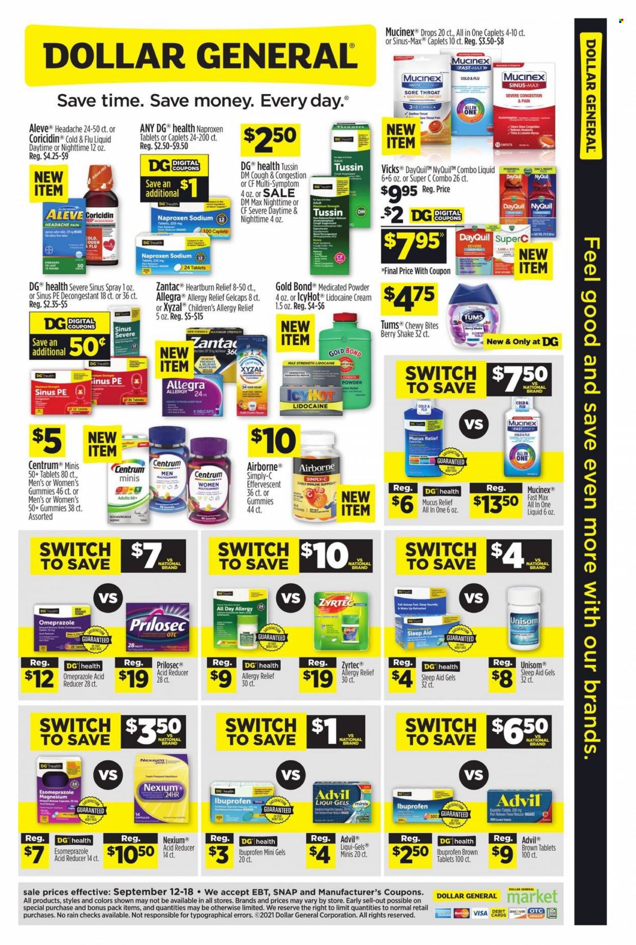 Dollar General ad - 09/12/2021 - 09/18/2021. Page 9