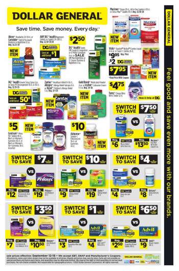 Dollar General Flyer - 09.12.2021 - 09.18.2021.